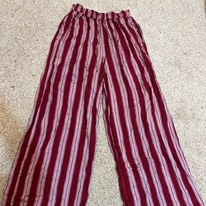 Women's American Eagle Striped Wide Leg Pants